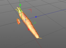 C4D模型胡萝卜