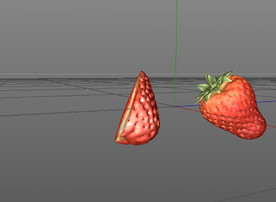 C4D模型草莓
