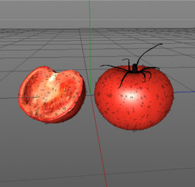 C4D模型番茄西红柿