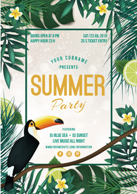 夏季热带植物动物