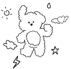 T恤  兔子  闪电 星星