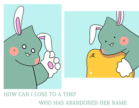 T恤  龙猫 兔耳朵 裁片