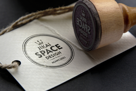 质感吊牌标签卡贴图样机