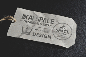 质感吊牌标签卡贴图样机