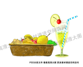 水果篮 果汁