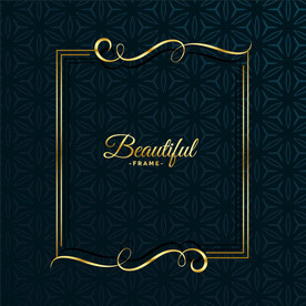 欧式花纹边框