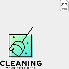 保洁创意图标