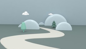 c4d模型创意清新电商展台电商