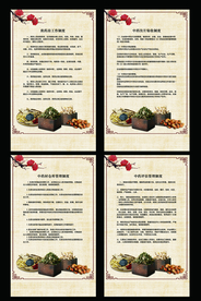 中药药房制度管理宣传海报素材