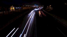 高清城市穿梭车流视频