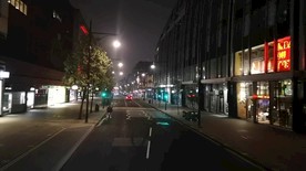 高清城市街道夜景视频