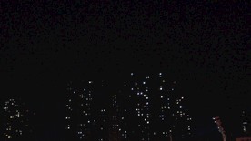 航拍高清城市夜景穿梭车流