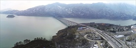 紫坪浦雪景航拍