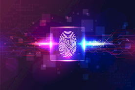 指纹识别科技背景