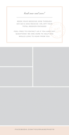 婚礼相册卡片模板