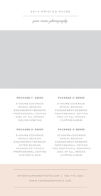 婚礼相册卡片模板