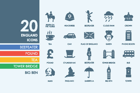 20个英格兰图标