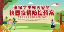 校园防疫公益活动海报素材