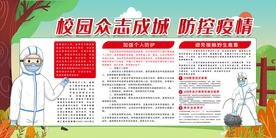 校园防疫公益活动海报素材