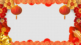 春节祝福视频  拜年视频边框