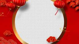 春节祝福视频  拜年视频边框