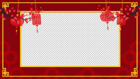 春节祝福视频  拜年视频边框