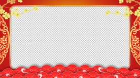 春节祝福视频  拜年视频边框