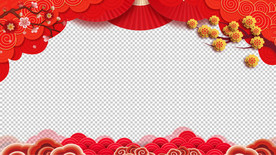 春节祝福视频  拜年视频边框