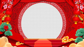春节祝福视频  拜年视频边框