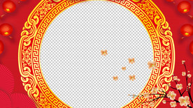 春节祝福视频  拜年视频边框