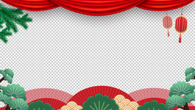春节祝福视频  拜年视频边框