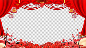 春节祝福视频  拜年视频边框