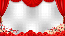 春节祝福视频  拜年视频边框