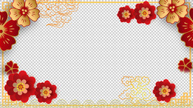 春节祝福视频  拜年视频边框