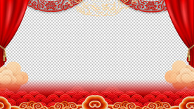 春节祝福视频  拜年视频边框