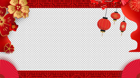 春节祝福视频  拜年视频边框