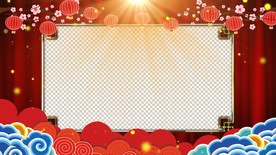 春节祝福视频  拜年视频边框
