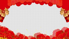 春节祝福视频  拜年视频边框