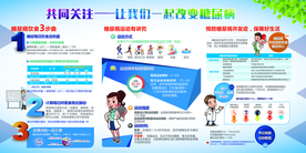 糖尿病预防知识公益活动海报素材
