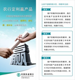 农行折页