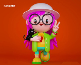C4D模型 女孩人偶卡通