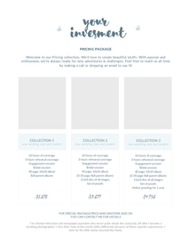 摄影定价指南传单