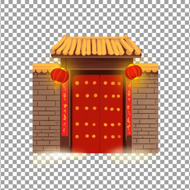 免抠 中式门头