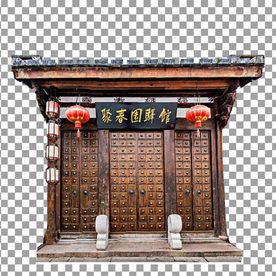 免抠 中式门头