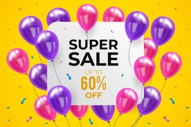 生日背景 节日气球