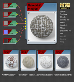 8K超清冰雪环境材质贴图