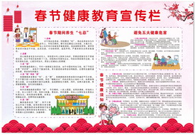 春节健康教育宣传栏