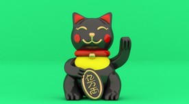 C4D模型 招财猫日本