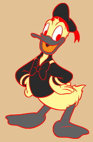 唐老鸭 随意上色