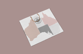 纸质商超购物袋样机PSD模板